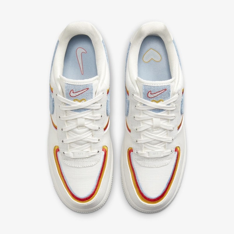 Nike Air Force 1 Low Sail Denim Swoosh DJ4655 133 Grailify